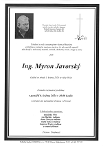 Ing. Myron Javorský